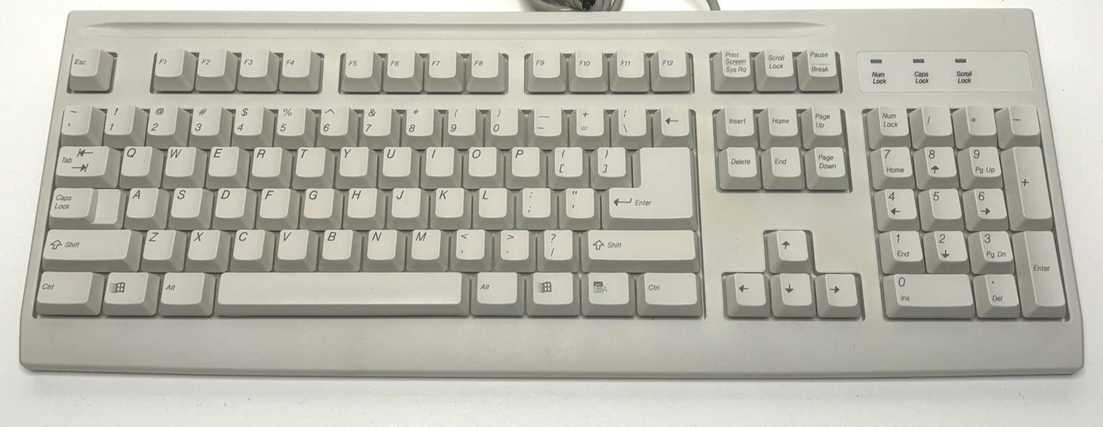 Vintage Mitsumi Keyboard Model KFK-EA4XA REPLACEMENT KEYS & FEET