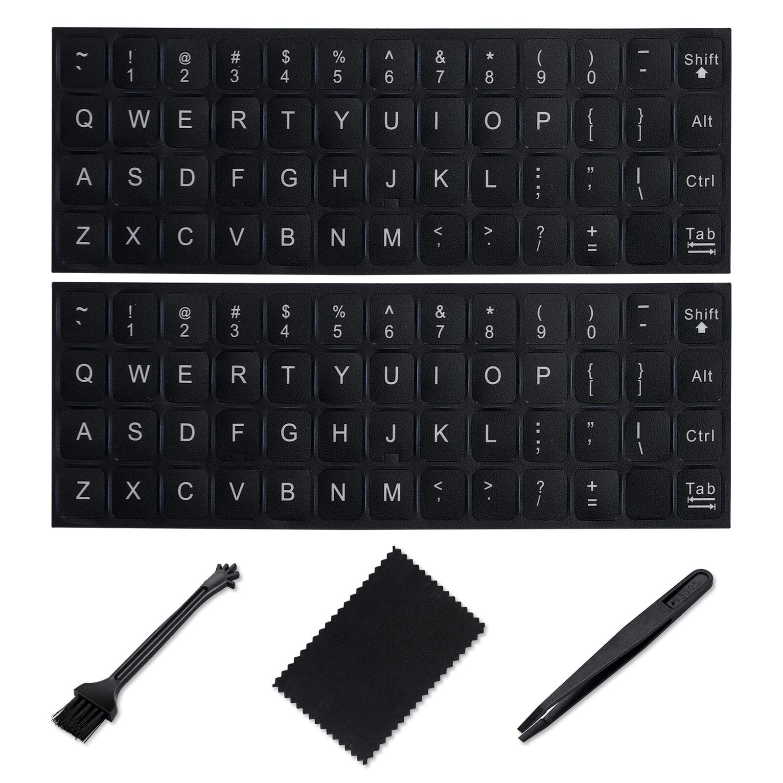 English Keyboard Stickers[5 in 1],Replacement English Keyboard Sticker with W...