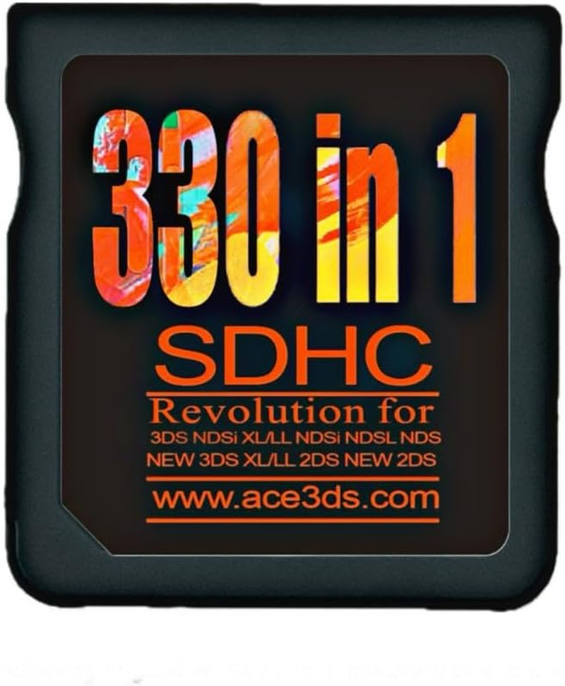 SDHC 330 in 1  Card Compatible with DS DSI 2DS 3DS 2DSXL 3DSXL