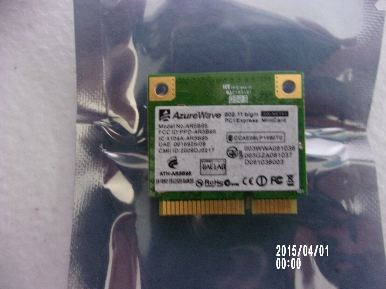 Atheros 802.11n Wifi Card Mini PCIe Half Height AR5B95 Linux
