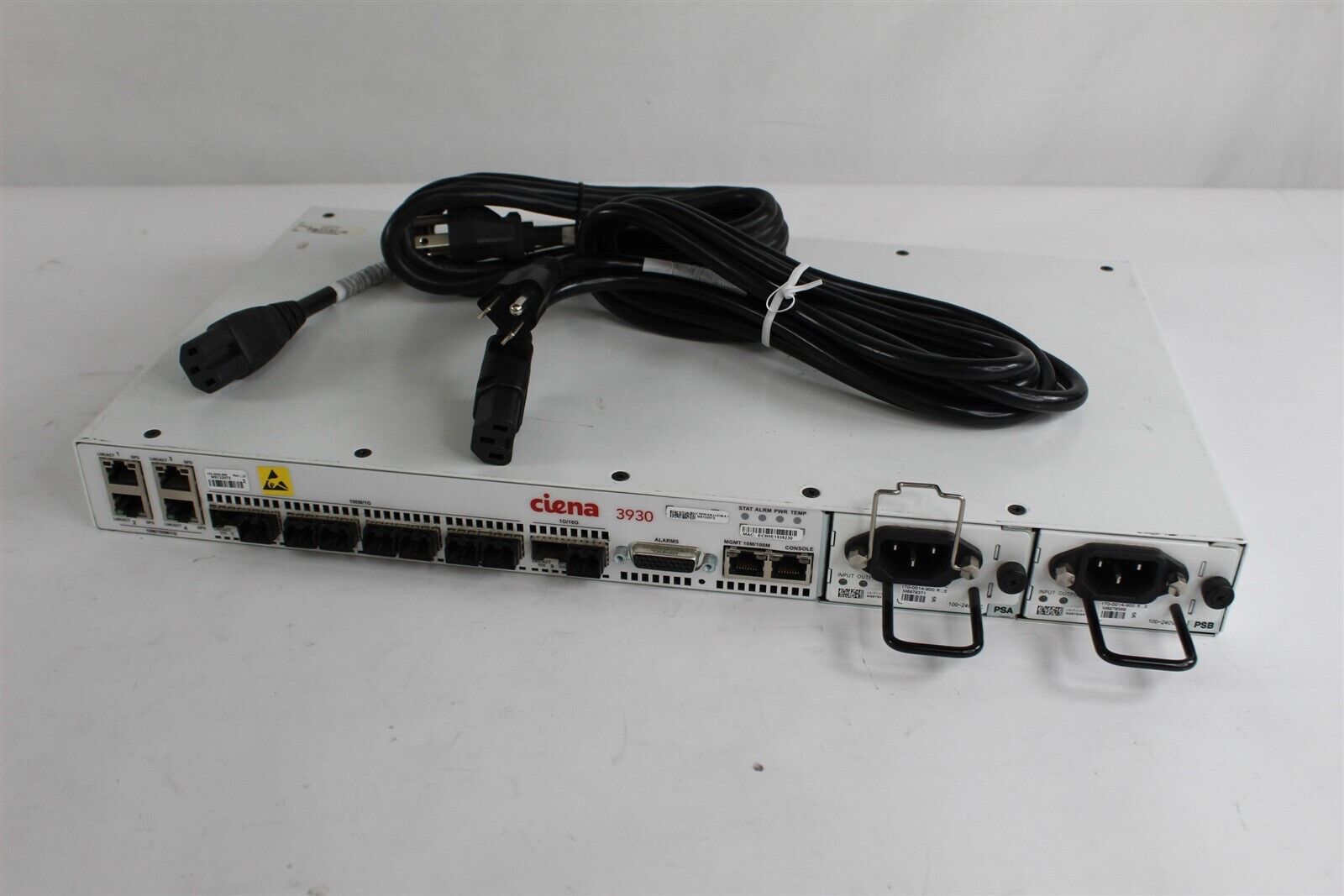 Ciena 3930 Ethernet Service Delivery Switch 170-3930-900 w/ Dual Power Supply