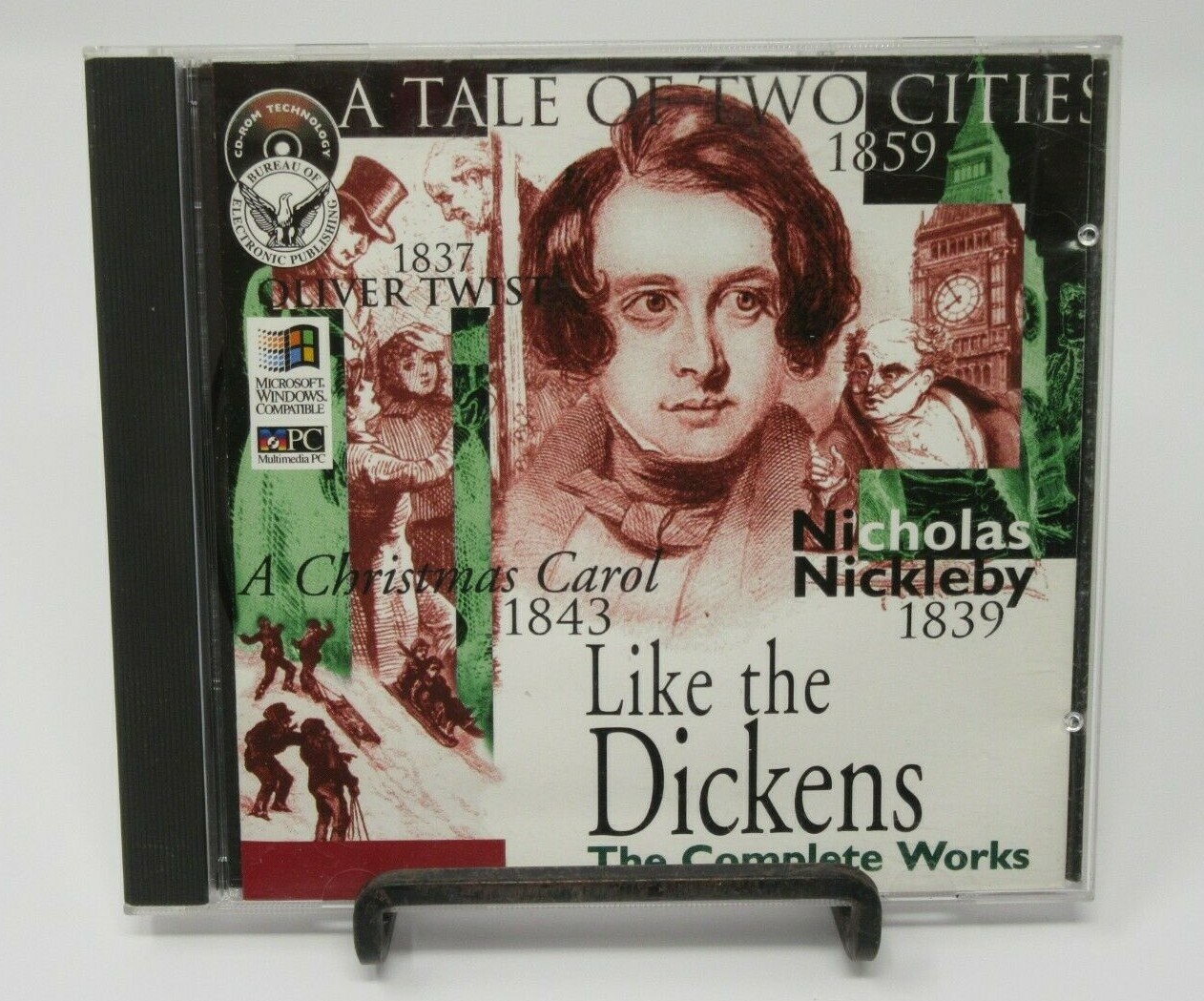 LIKE THE DICKENS - THE COMPLETE WORKS MULTIMEDIA CD-ROM FOR WIN 3.1, 56 STORIES+