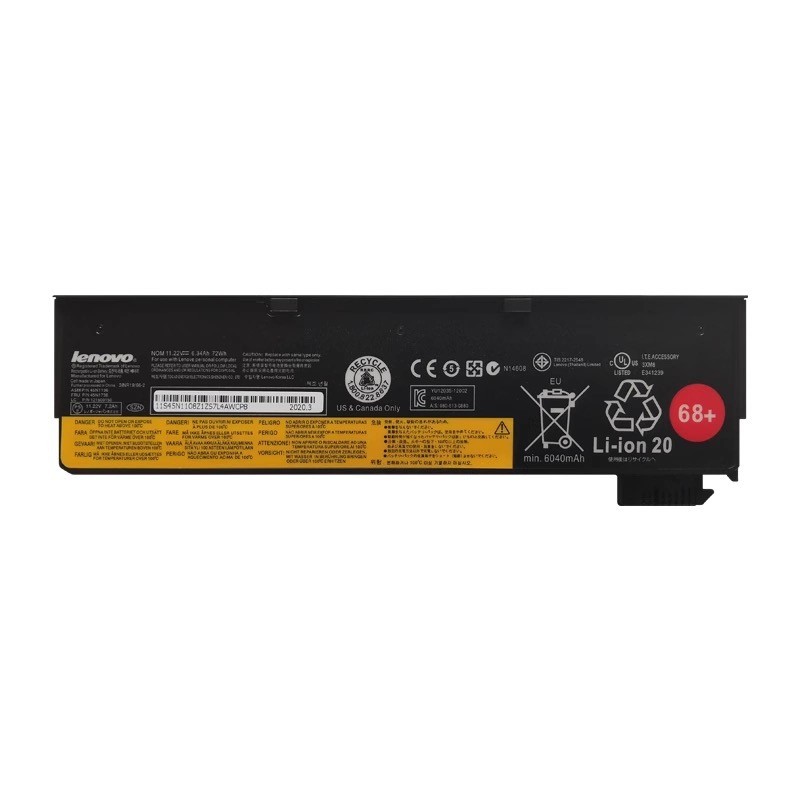 Genuine 68+ OEM 48Wh Battery For Lenovo Thinkpad X240 X240s S440 S540 T460 T470P