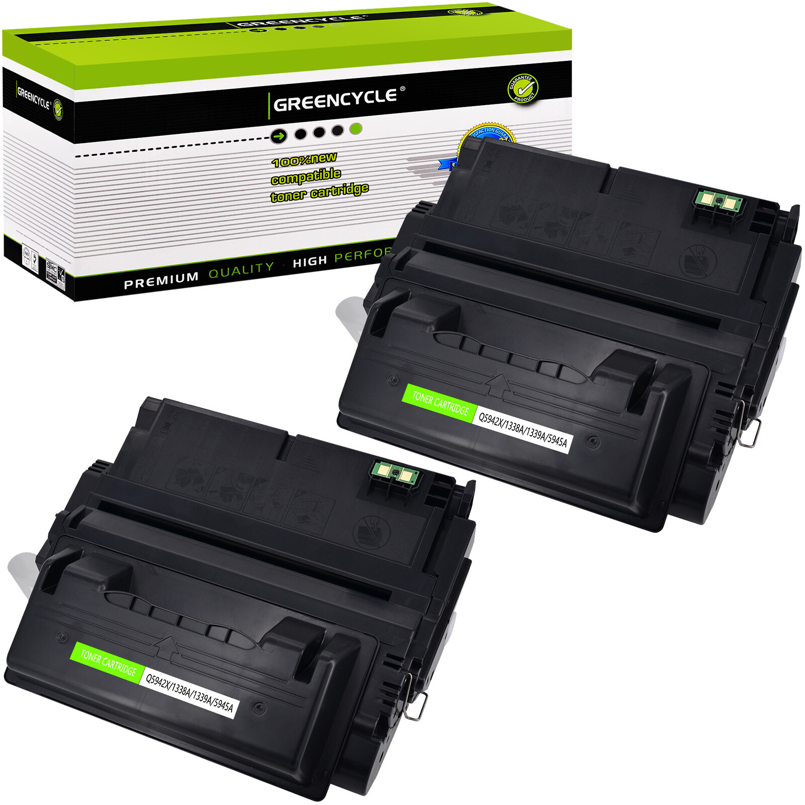 2PK Q1338A 38A Toner Cartridge Compatible for HP LaserJet 4200dtn 4200dtnsl