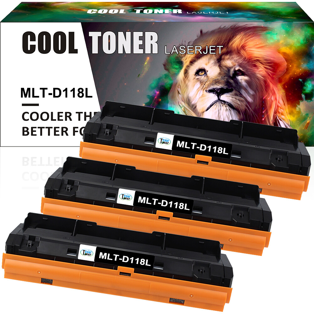 3 PCS MLT-D118L MLTD118L Toner Cartridge For Samsung 118L Xpress M3015DW M3065FW