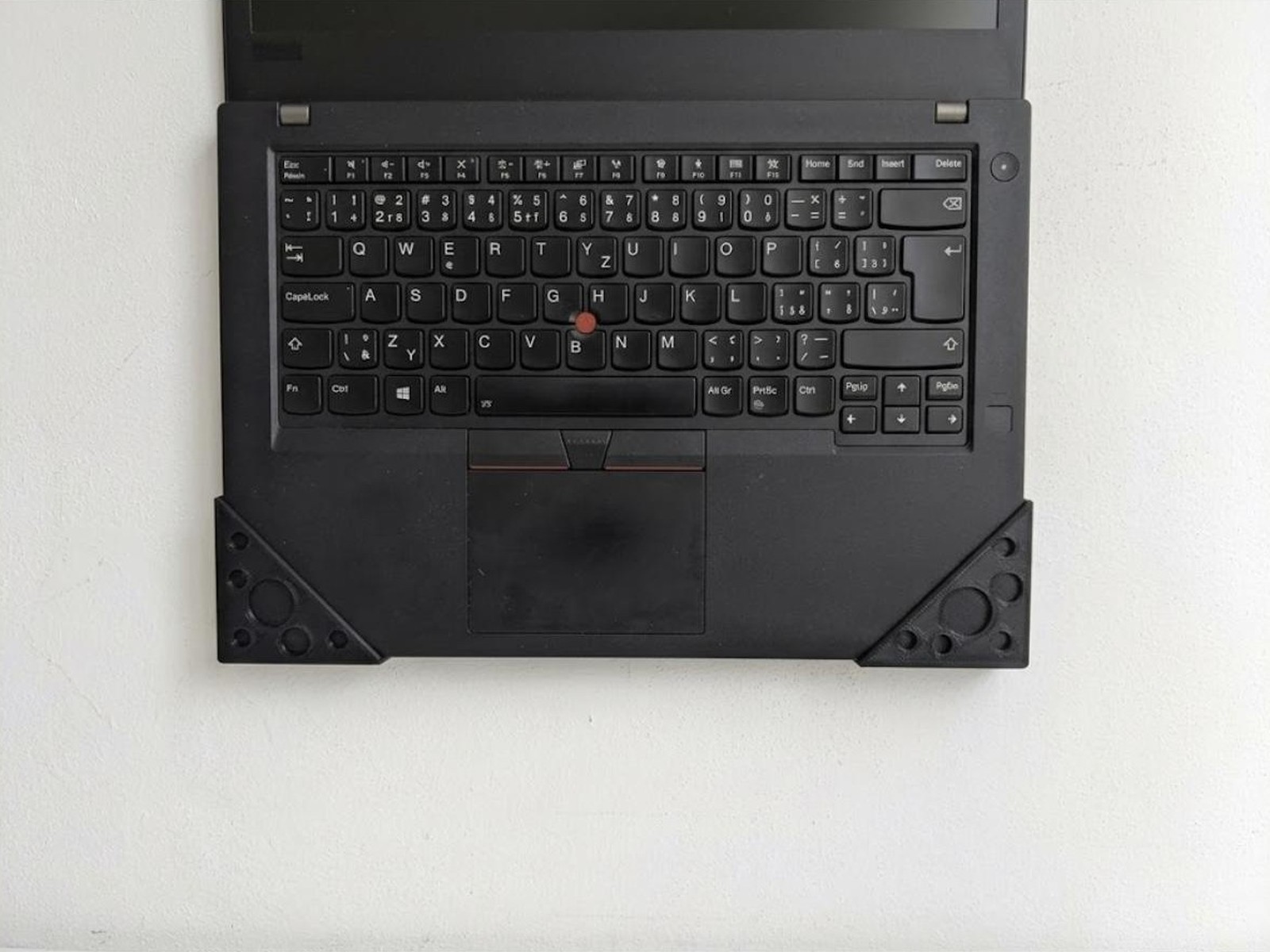 Laptop Wall Mount Holder Corner Brackets Pair Notebook Wall Storage Space Saver