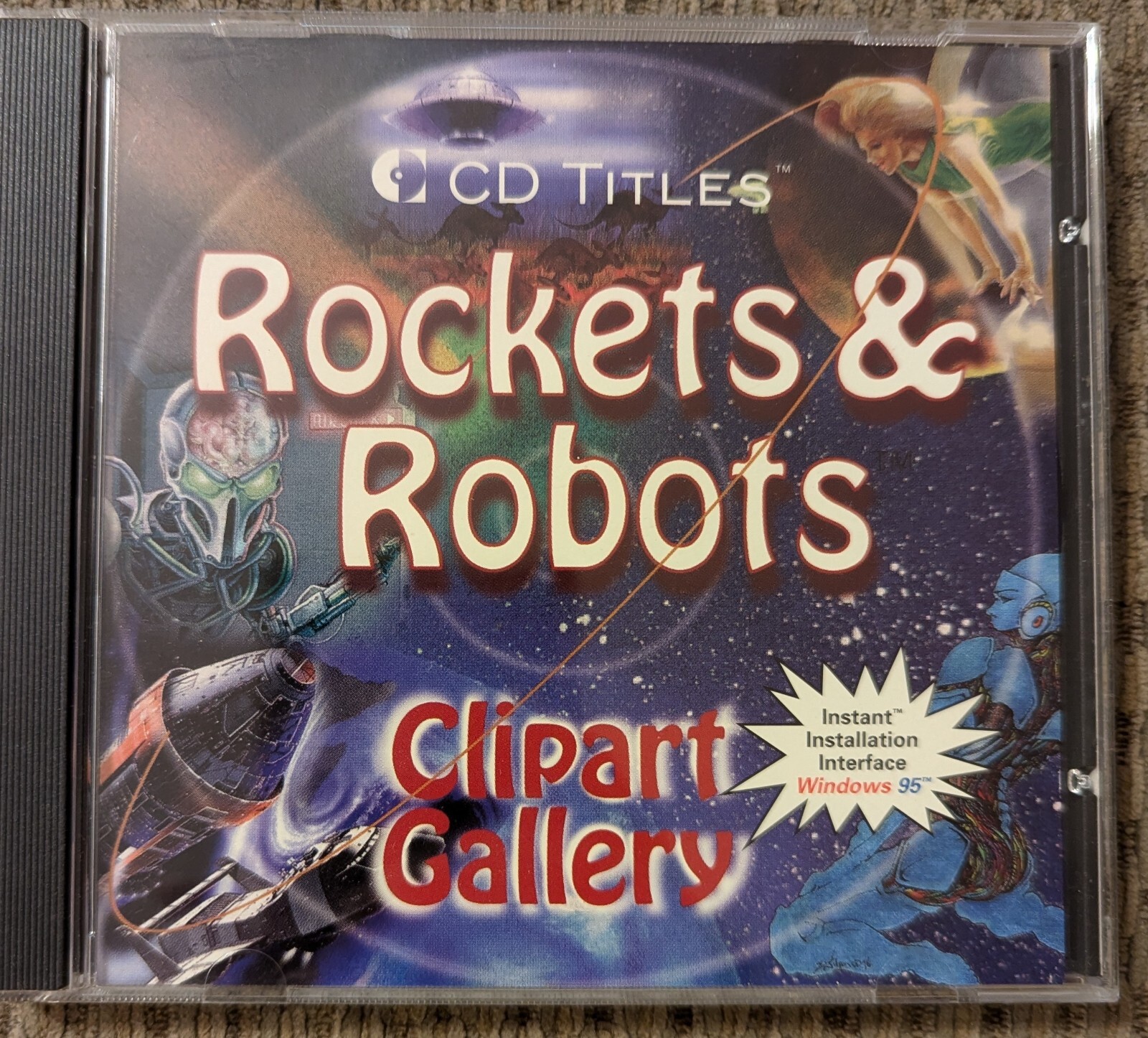Rockets And Robots Clipart Gallery - Vintage 1996 CD, Win 95, EUC