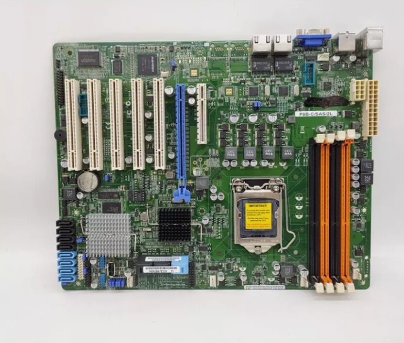 For ASUS P8B-C/SAS/2L Motherboard C204 LGA1155 4*DDR3 32G VGA uATX Tested ok