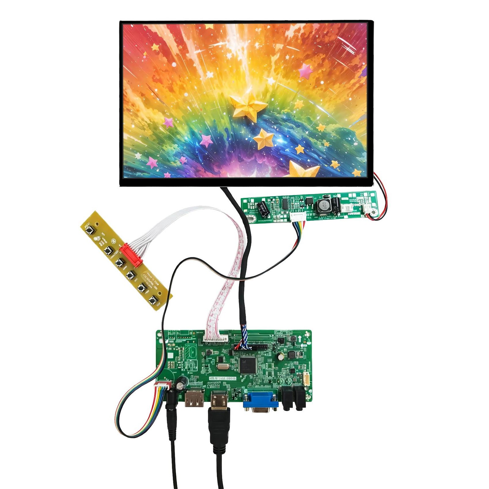 HD DP VGA LCD Controller Board 10.1inch N101ICG-1000 1280x800 1000nit LCD Screen