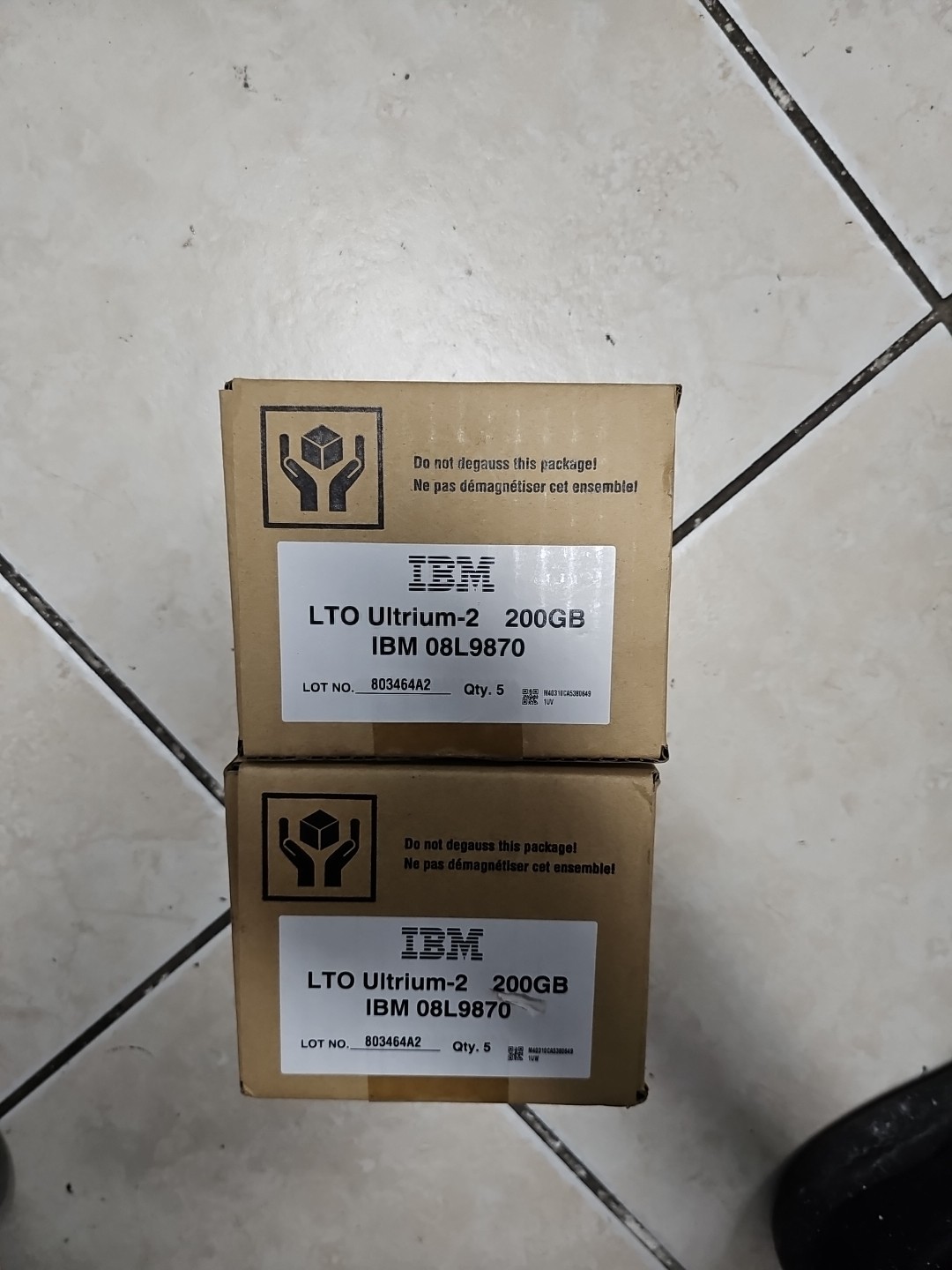 Lot 10 IBM 08L9870 TotalStorage LTO Ultrium 2 Data Cartridge (200gb) - NEW 