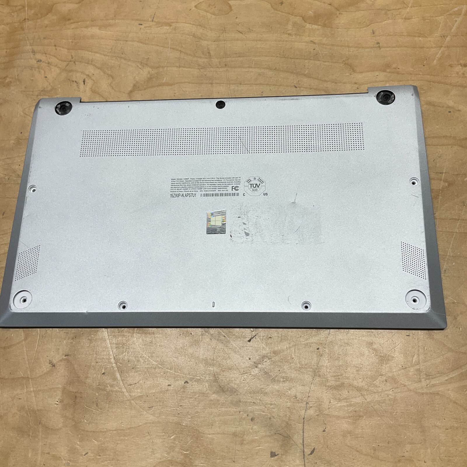 15Z90P-BASE LG Gram Bottom Base Cover 15Z90P OEM SILVER