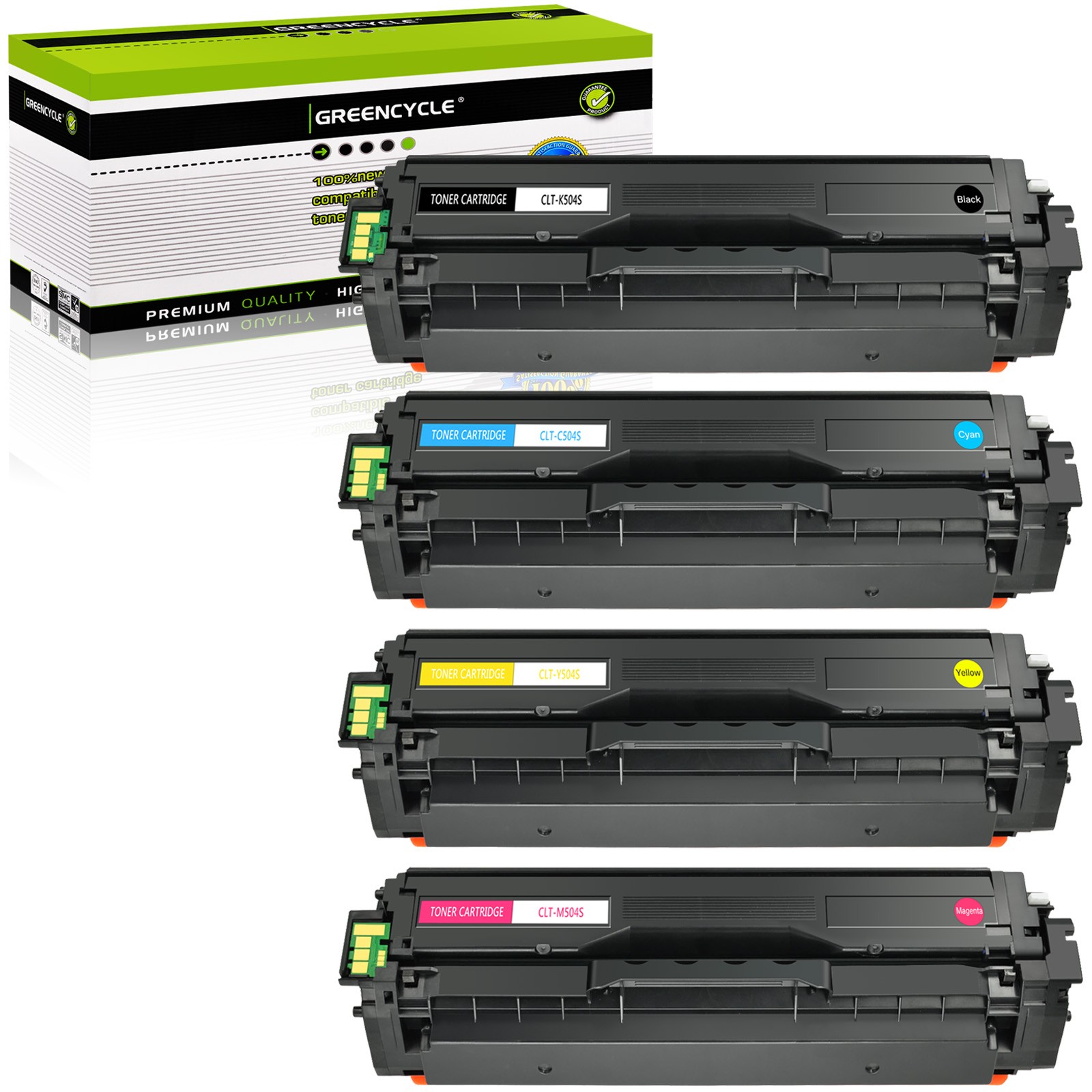 4PK CLT-504S Color Toner Fits for Samsung 504 Xpress CLP-475 CLP-475NW CLX-4170