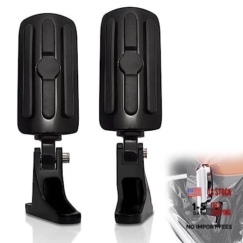 Passenger Mini Footboard, Passenger Footpegs w/Mount Black Passenger Footpegs