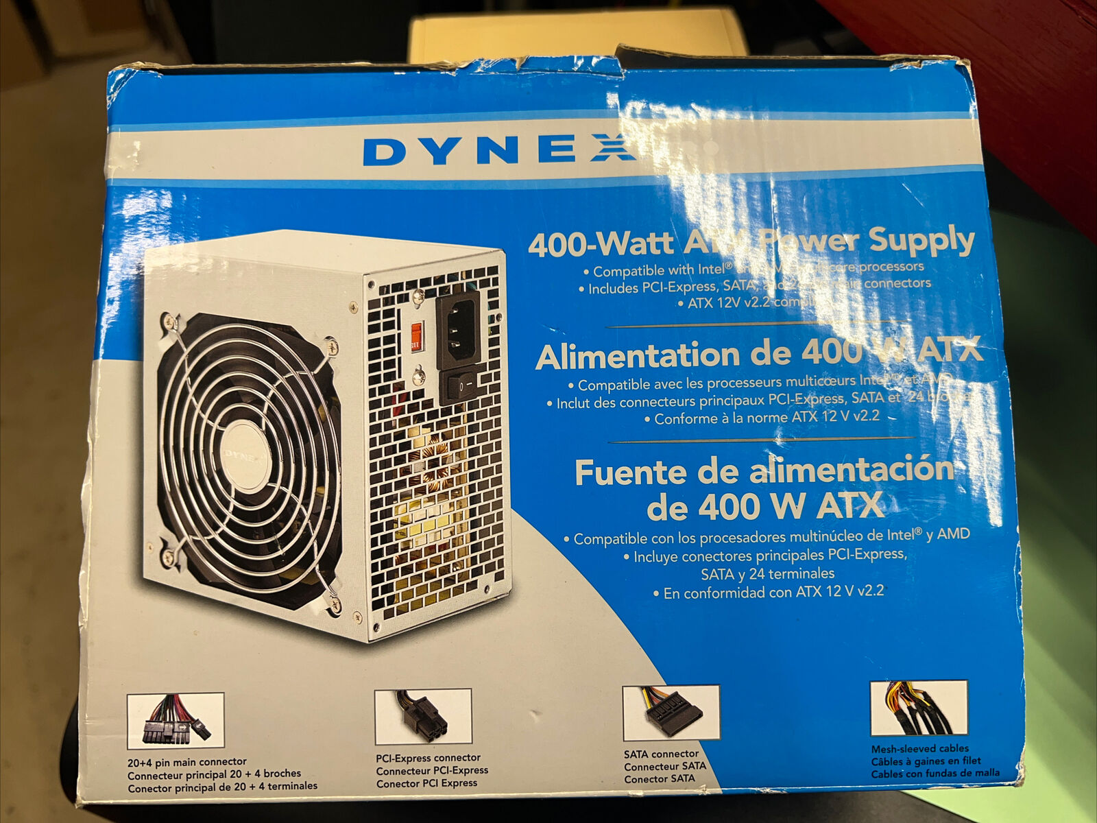 Dynex 400 Watt ATX CPU Computer Power Supply, DX-400WPS Never Used