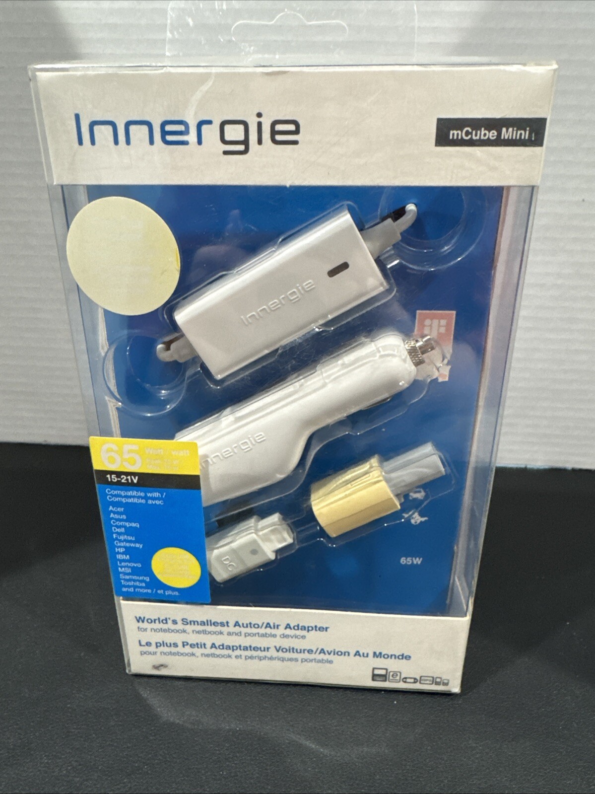 Innergie mCube Mini Worlds Smallest Auto/Air Adapter 