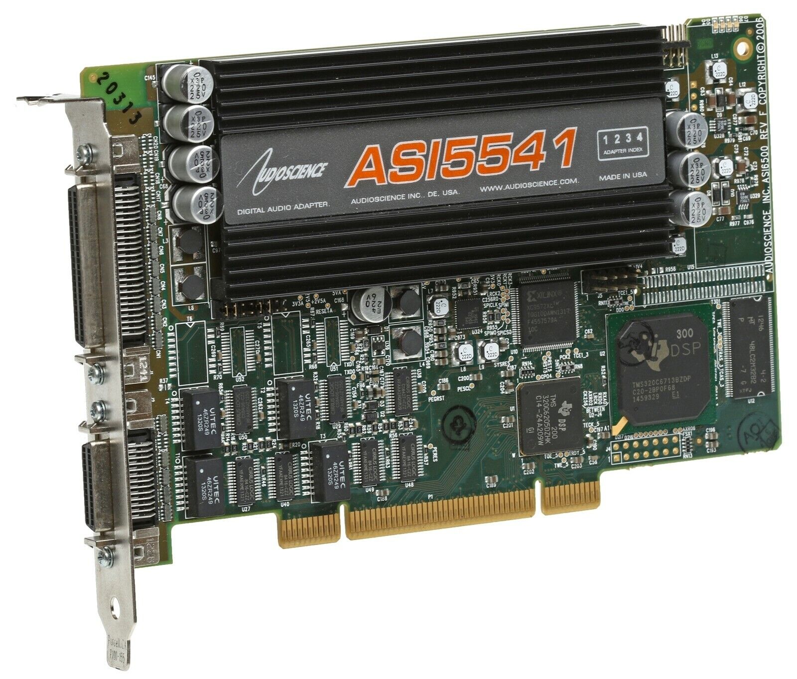 AudioScience ASI5541 Broadcast Multichannel Quad AES/EBU Digital PCI Sound Card
