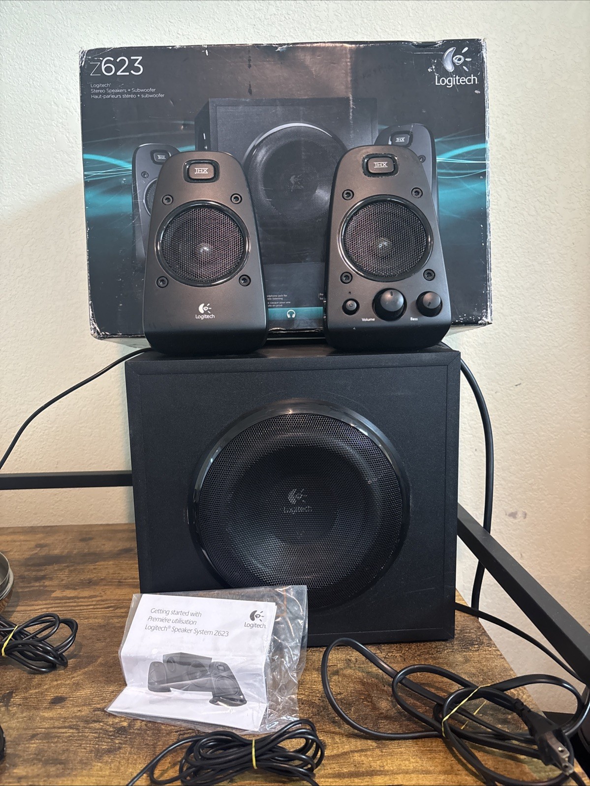 Logitech Z623 2.1 THX Certified Speaker System w/ Subwoofer - Working