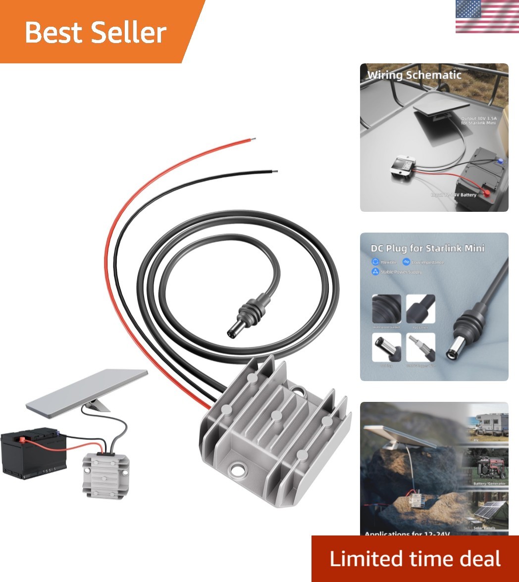Reliable Starlink Mini Adapter: 12V DC Step-Up Converter for Outdoor Adventures