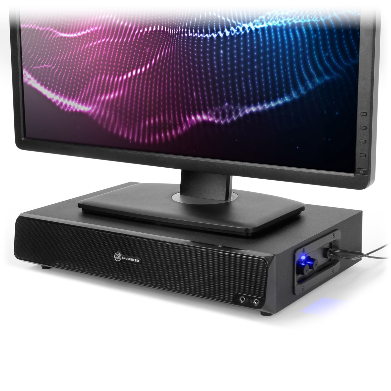 2.1 USB Powered Speaker Monitor Stand - SonaVERSE BSE Sound Base 3" Desk Riser