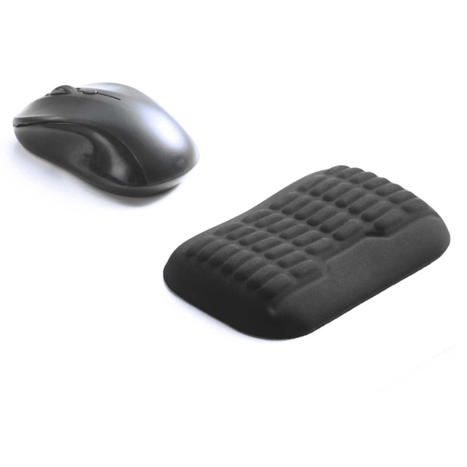 1 PC UnivoColors Ergonomic Memory Foam Mouse Wrist Rest Wave Curve Pad Black
