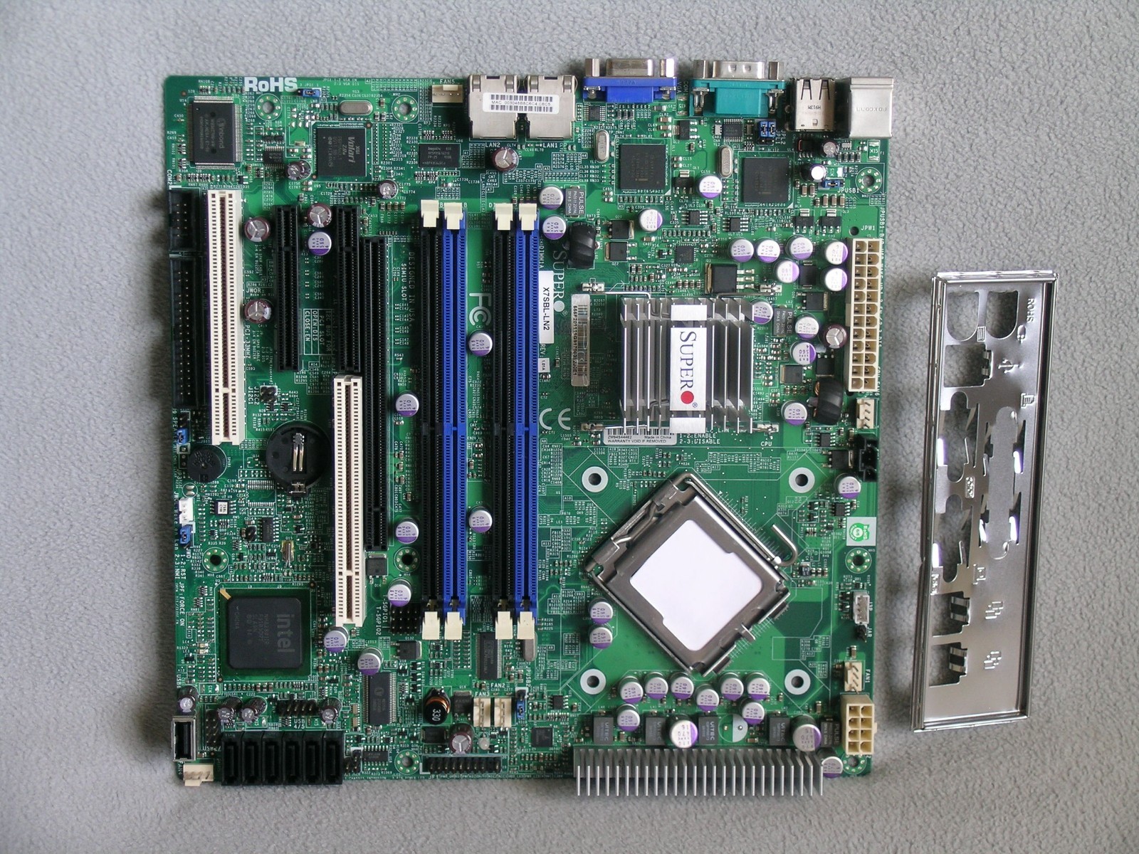 SuperMicro Computer Motherboard X7SBL-LN2, LGA 775/Socket T, Intel