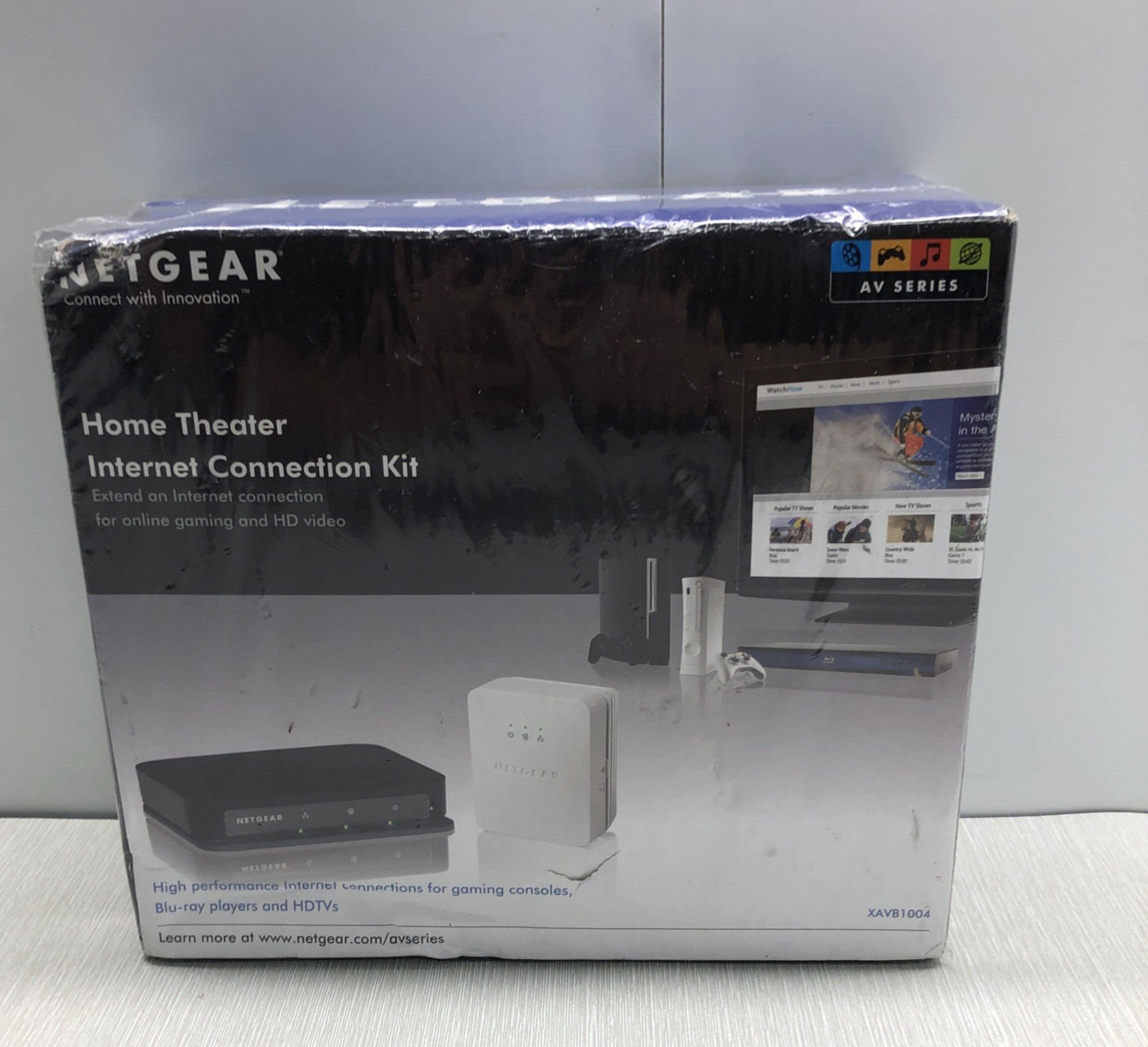 Netgear XAVB1004-100NAS Home Theater Internet Connection Kit BRAND NEW SEALED