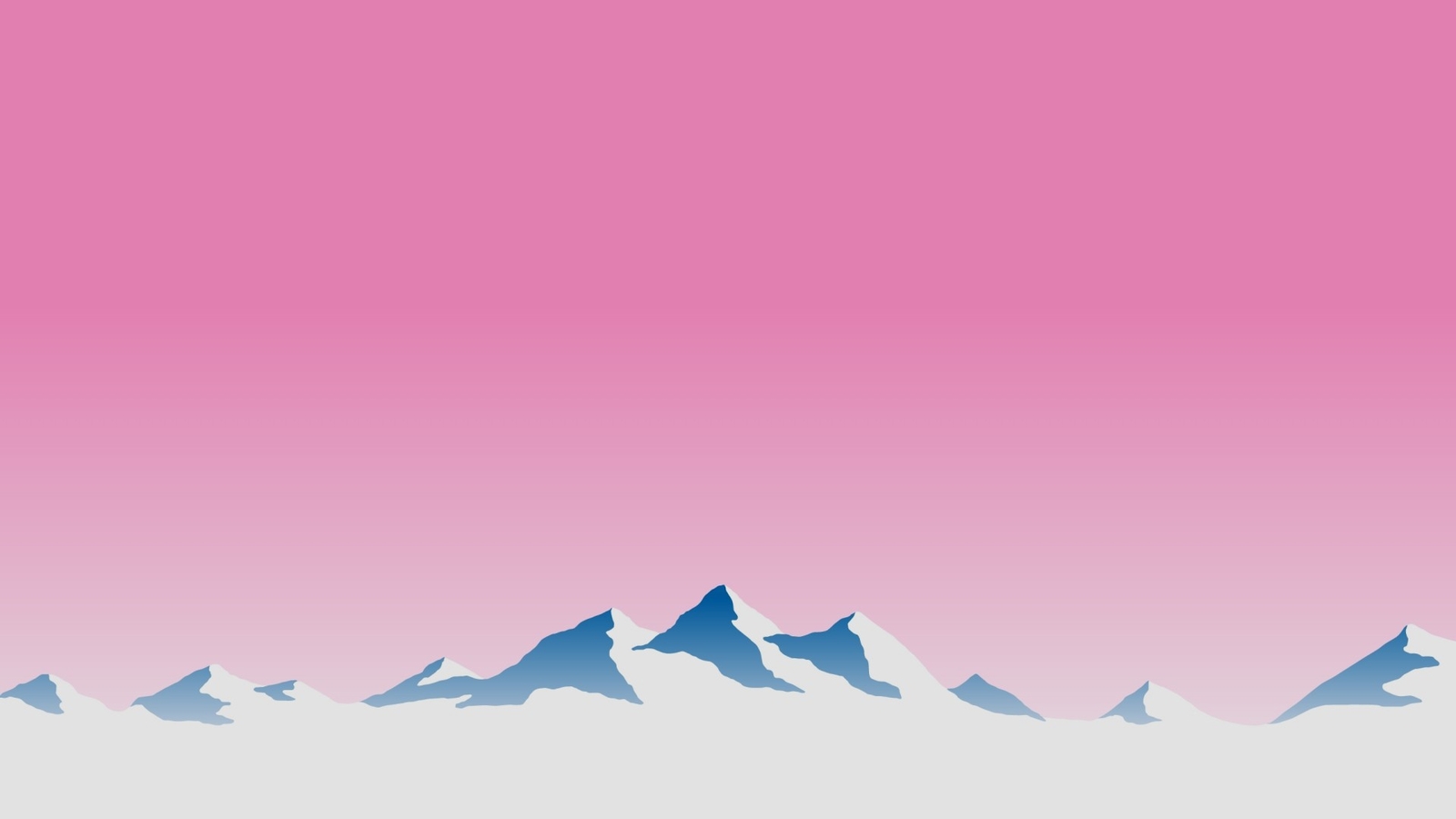 Landscape minimalism nature pink background mountains Custom Gaming Mat Desk