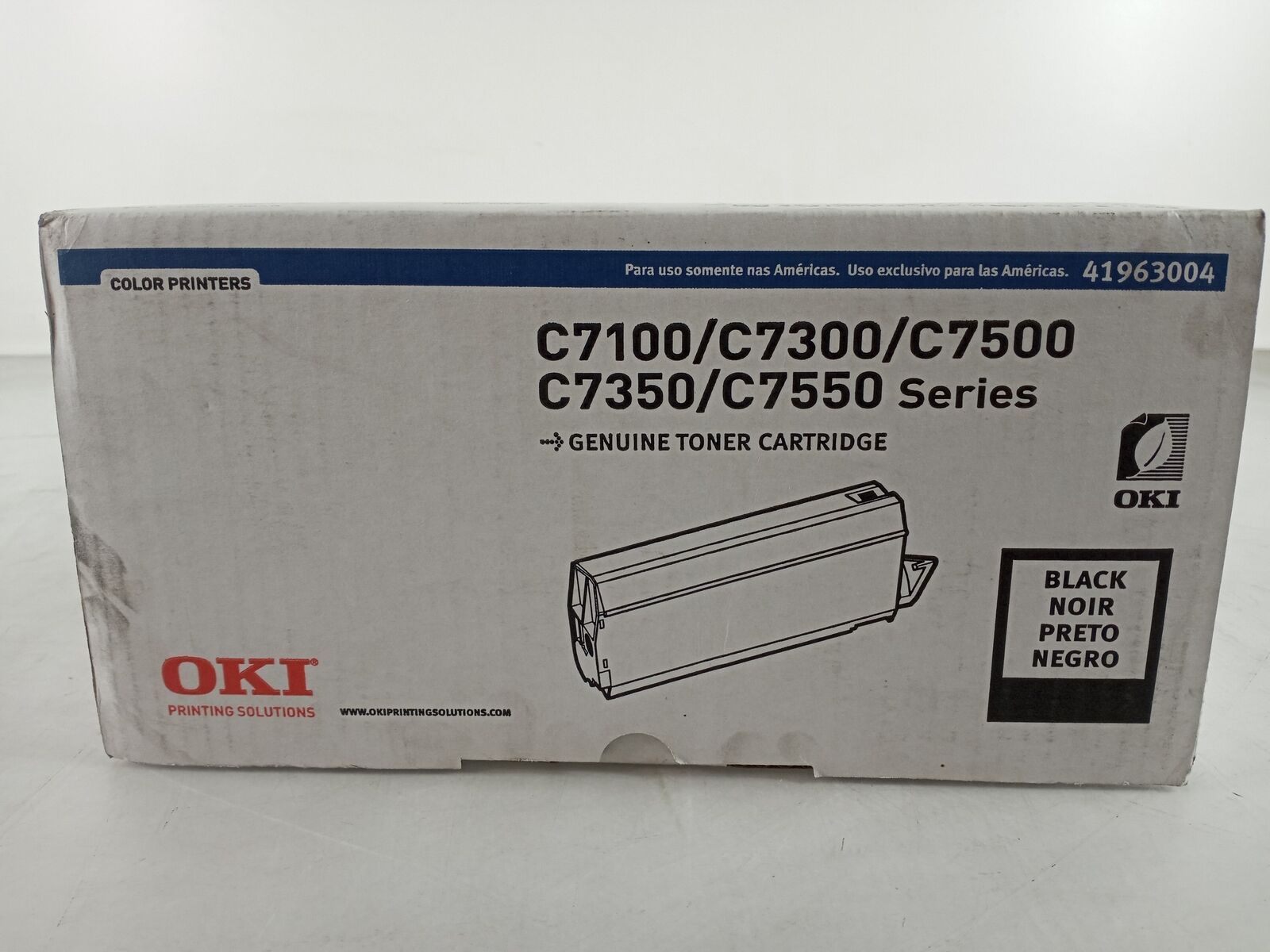 New OKI 41963004  Black Toner Cartridge For C7100/C7300 Series