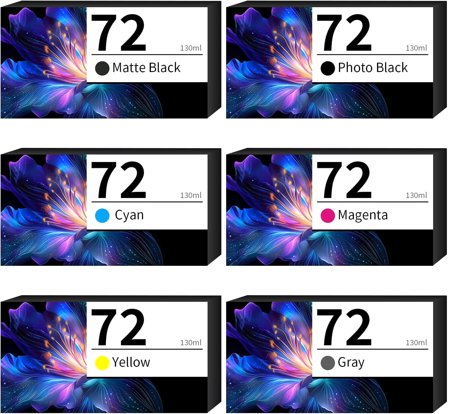 72 Ink Cartridge HP DesignJet T610,T620,T770,T790,T795,T1100,T1200,T1300,T2300