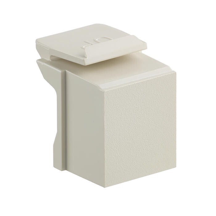 Leviton 41084-BI Snap-In Mount Blank Quickport Insert Ivory