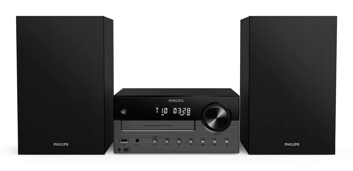 Philips TAM4505M2_12 Home Audio System Micro 80W Black, Dark Grey ~E~
