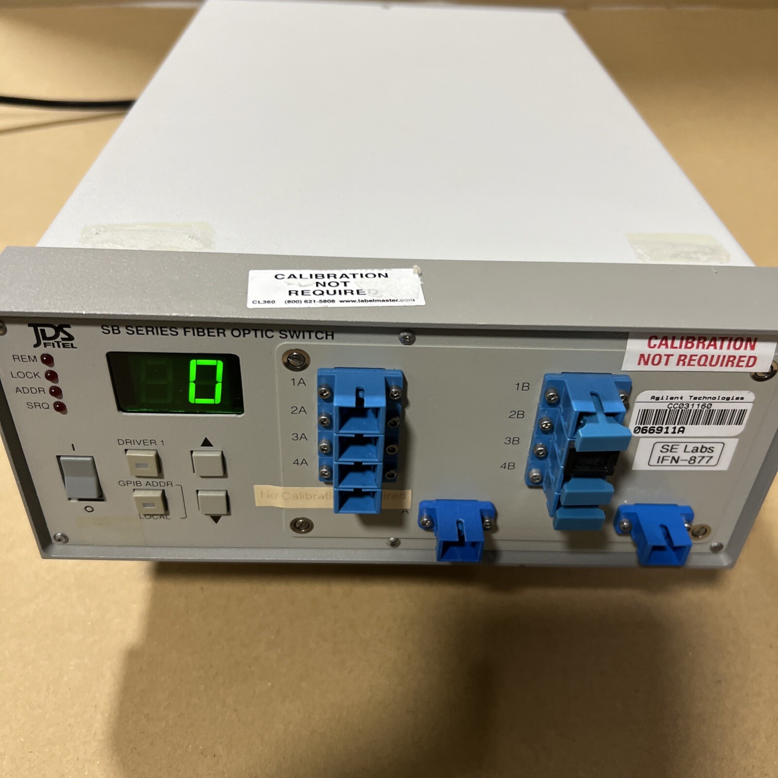 JDS Fitel SB Series Fiber Optic Switch SB08B5-D2SC