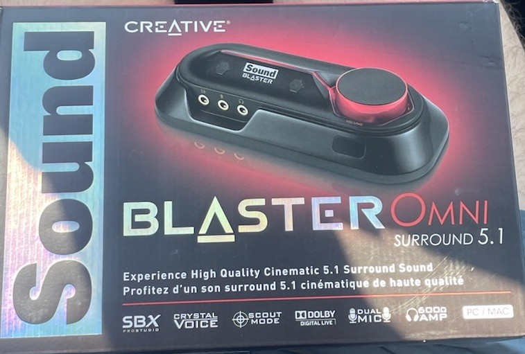 Creative Sound Blaster Omni Surround 5.1 USB External Sound Card SB1560 PC Mac