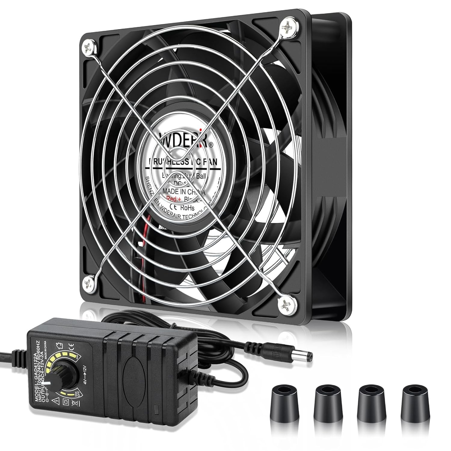 120mm x 38mm Small Powerful Computer AC 110V 120V 220V 240V Variable Speed... 