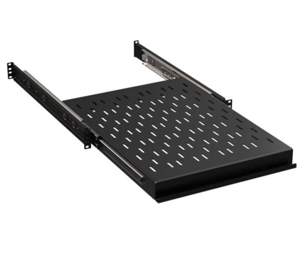 1U 24inch HEAVY DUTY Vented Component Rack sliding Shelf  200lb Capacity