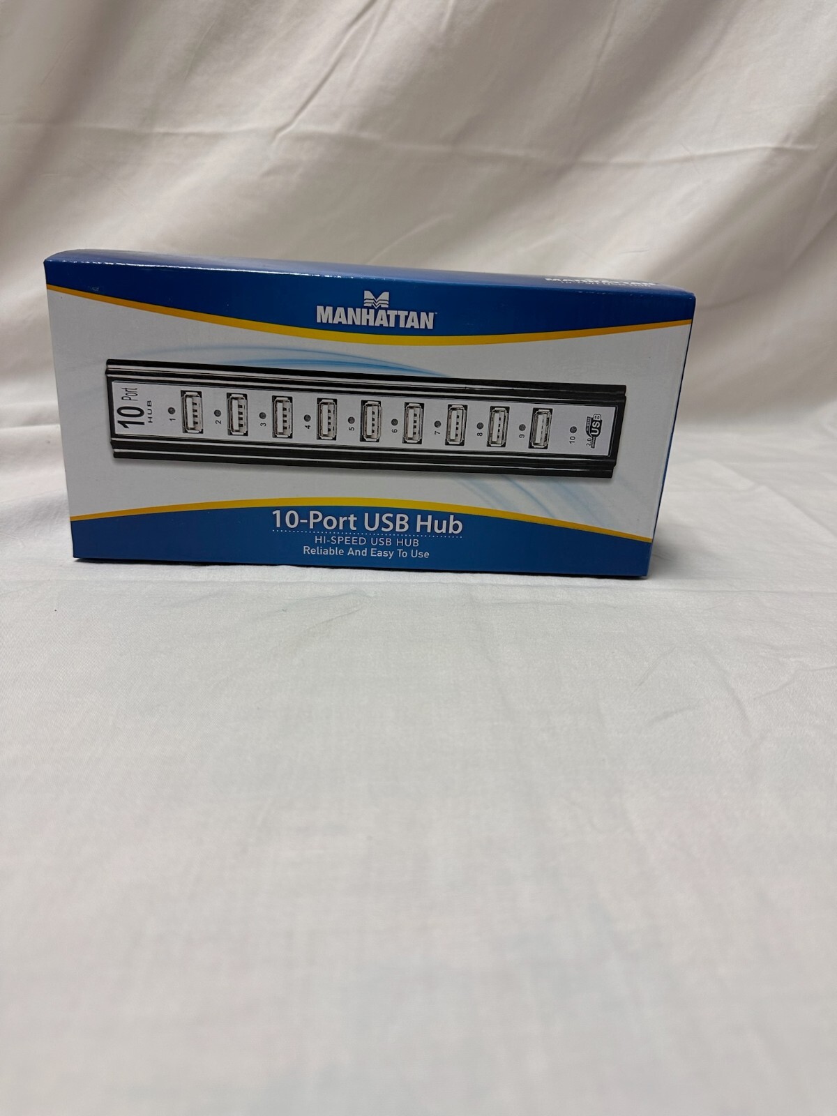 New Unopened Box Manhattan 10- Port USB Hub HI-SPEED