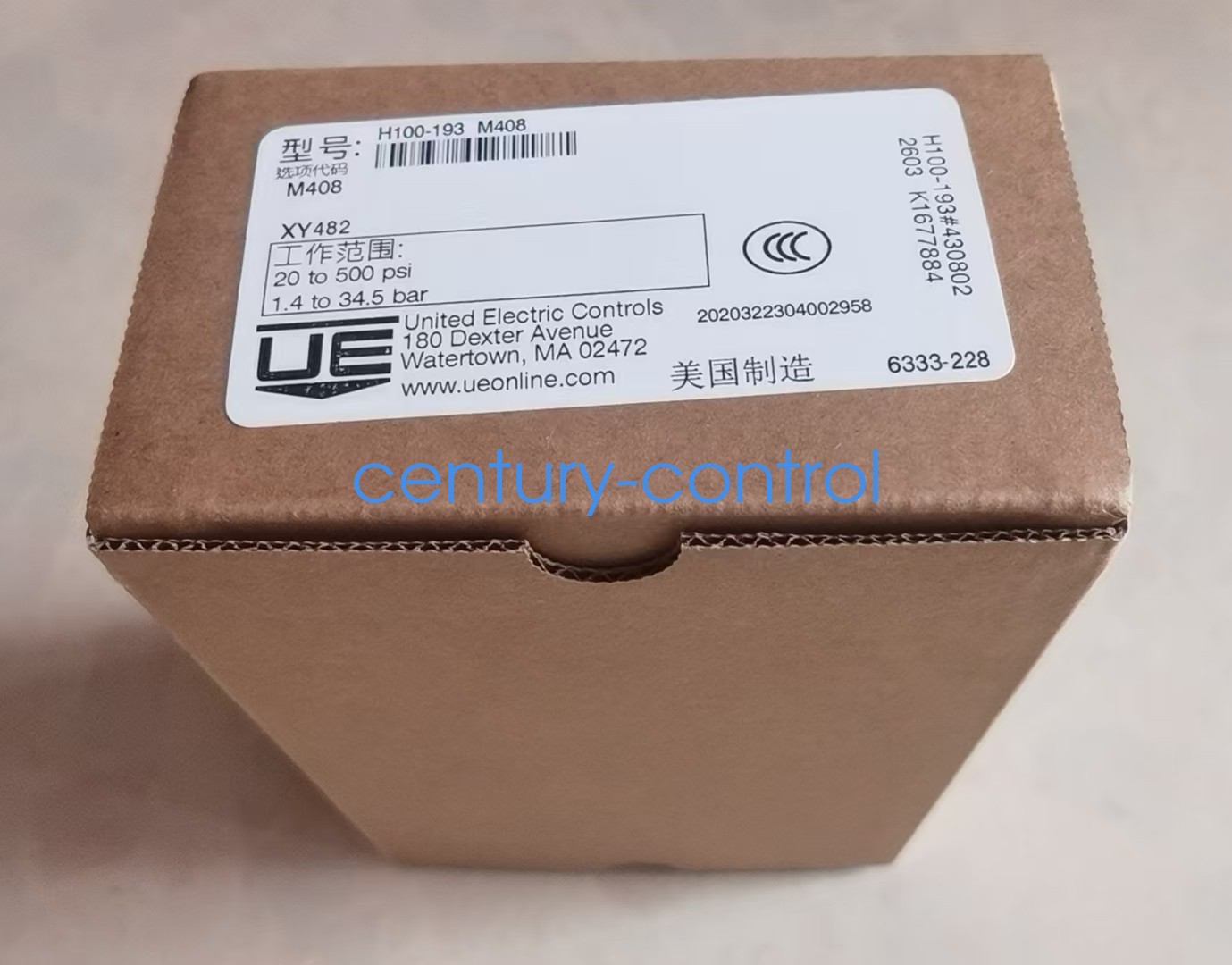 UE Brand New Original Pressure Switch  H100-193  UPS or DHL fast delivery