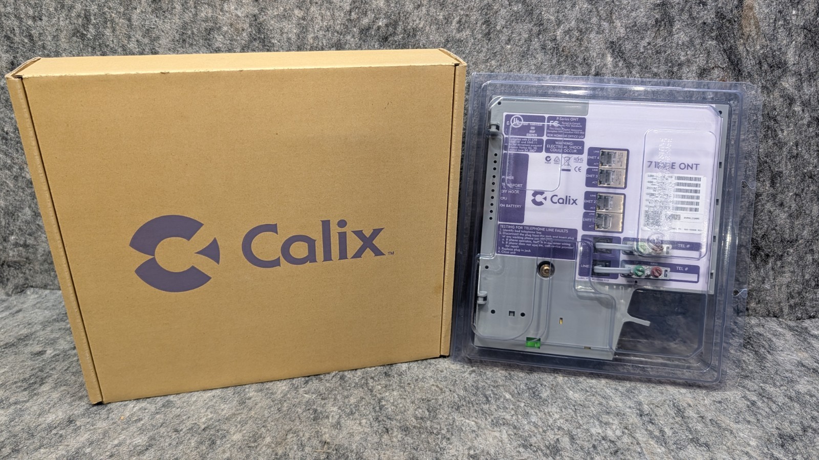 Calix 716GE ONT Fiber Optic Optical Network Terminal Module # 100-05161
