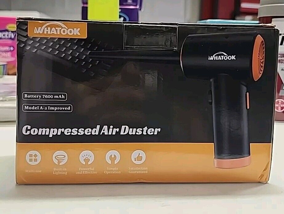 Compressed Air Duster Reusable Electric Air-Duster 3 In 1 Speeds With...