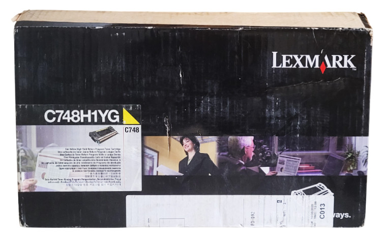 Lexmark C748H1YG Yellow High Yield Toner Cartridge New Sealed With Open Box