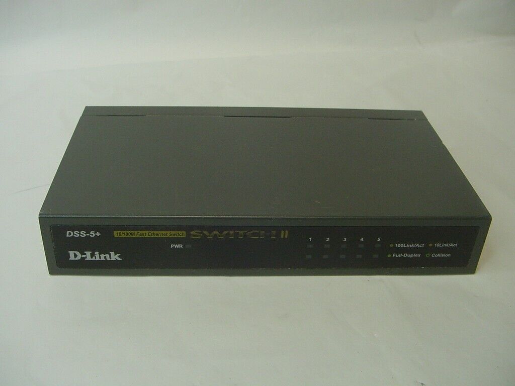 D-LINK 10/100M FAST ETHERNET SWITCH II DSS-5+ - NO POWER CORD
