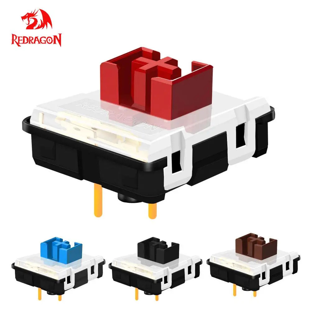 Redragon SMD RGB MX Low Profile 5.5 Switch 3PIN Clicky Linear - Red / 30 PCS
