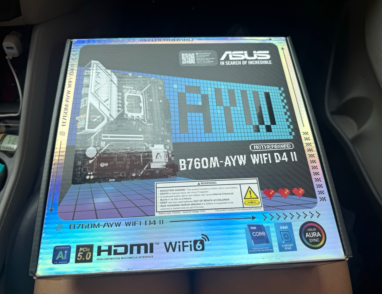 ASUS B760M-AYW WIFI D4 II MicroATX LGA1700 DDR4 WiFi 6 PCIe 5.0 HDMI