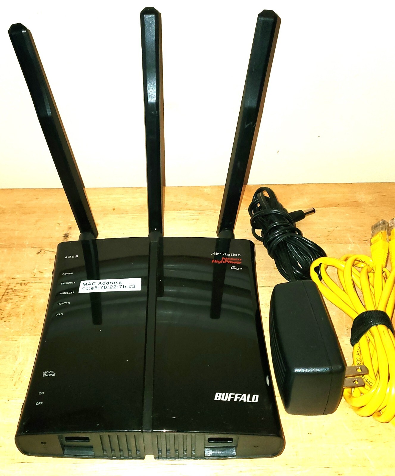 Buffalo Airstation Wireless Wi-Fi Router/Modem Model WZR-HP-G450H