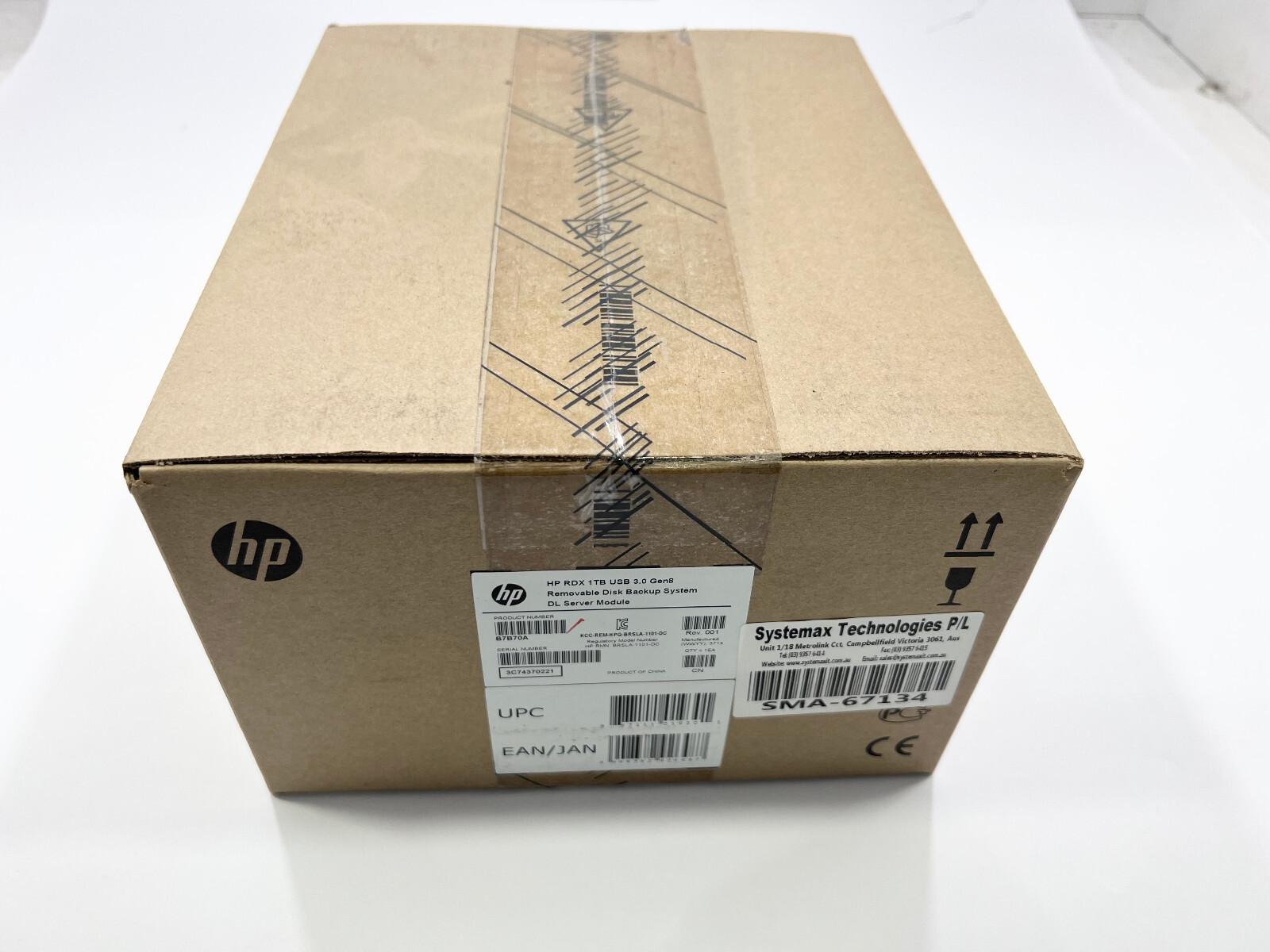 HP Storage RDX 1TB Internal Removable Disk Backup System B7B70A