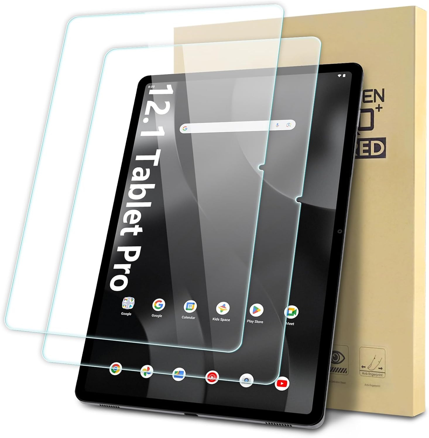 2-Pack Screen Protector Compatible with Onn 12.1" Tablet Pro (2024 Model), Tempe