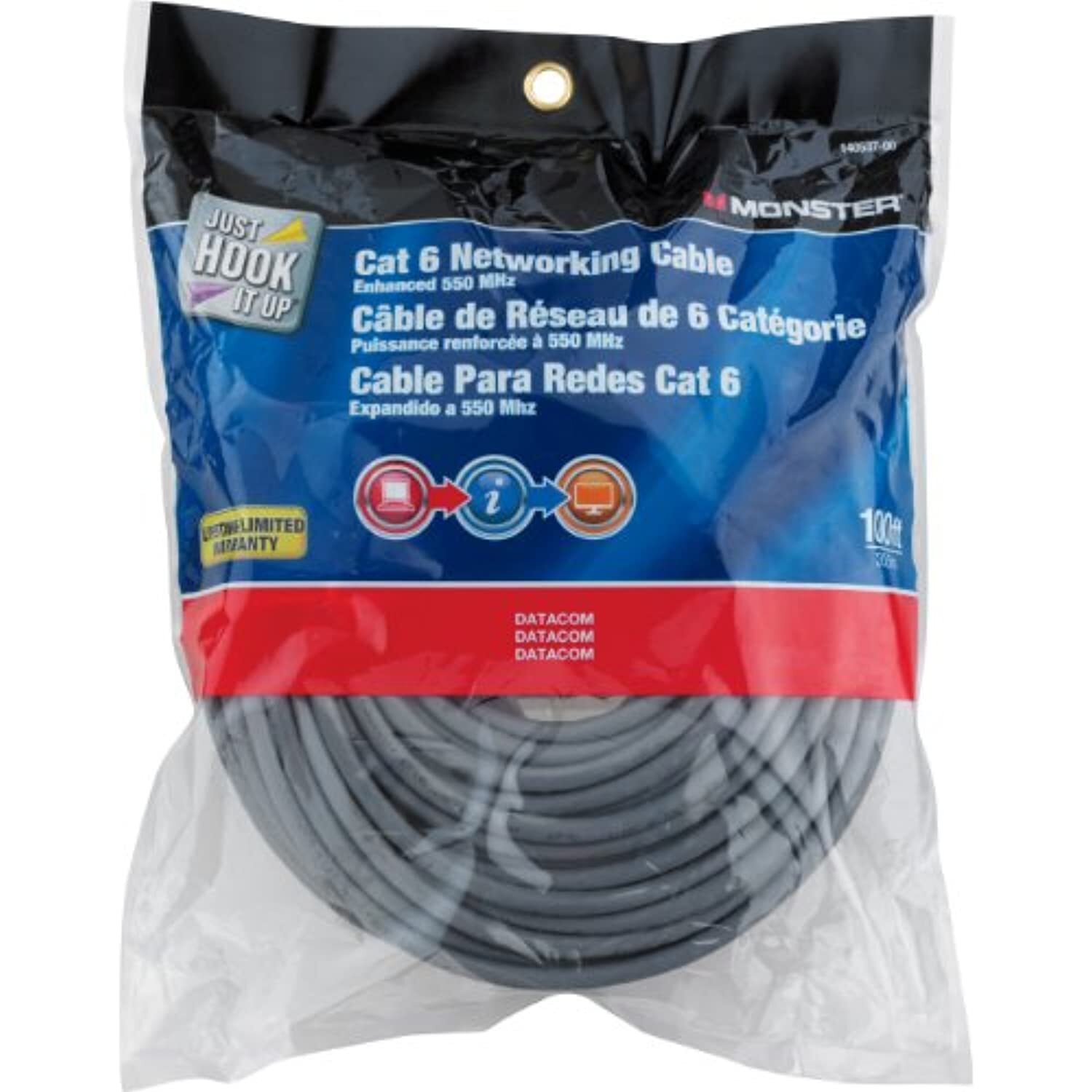 Monster Cat 6 Networking Cable 100 Ft.