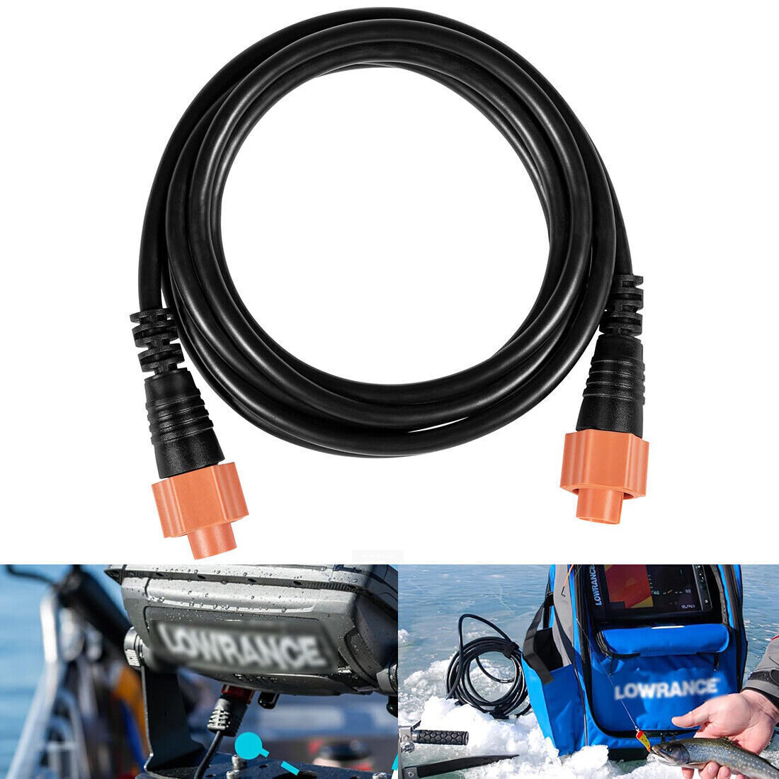 For Lowrance Ethernet Cable with 5 Pin Yellow Ethernet Connector 6Ft 000-0127-51