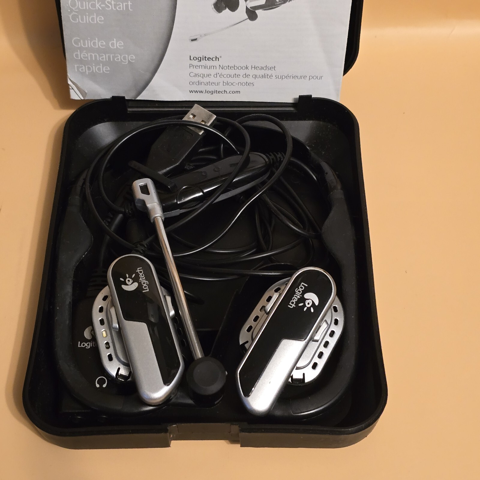 Logitech Premium Notebook Silver/Black Neckband Headset