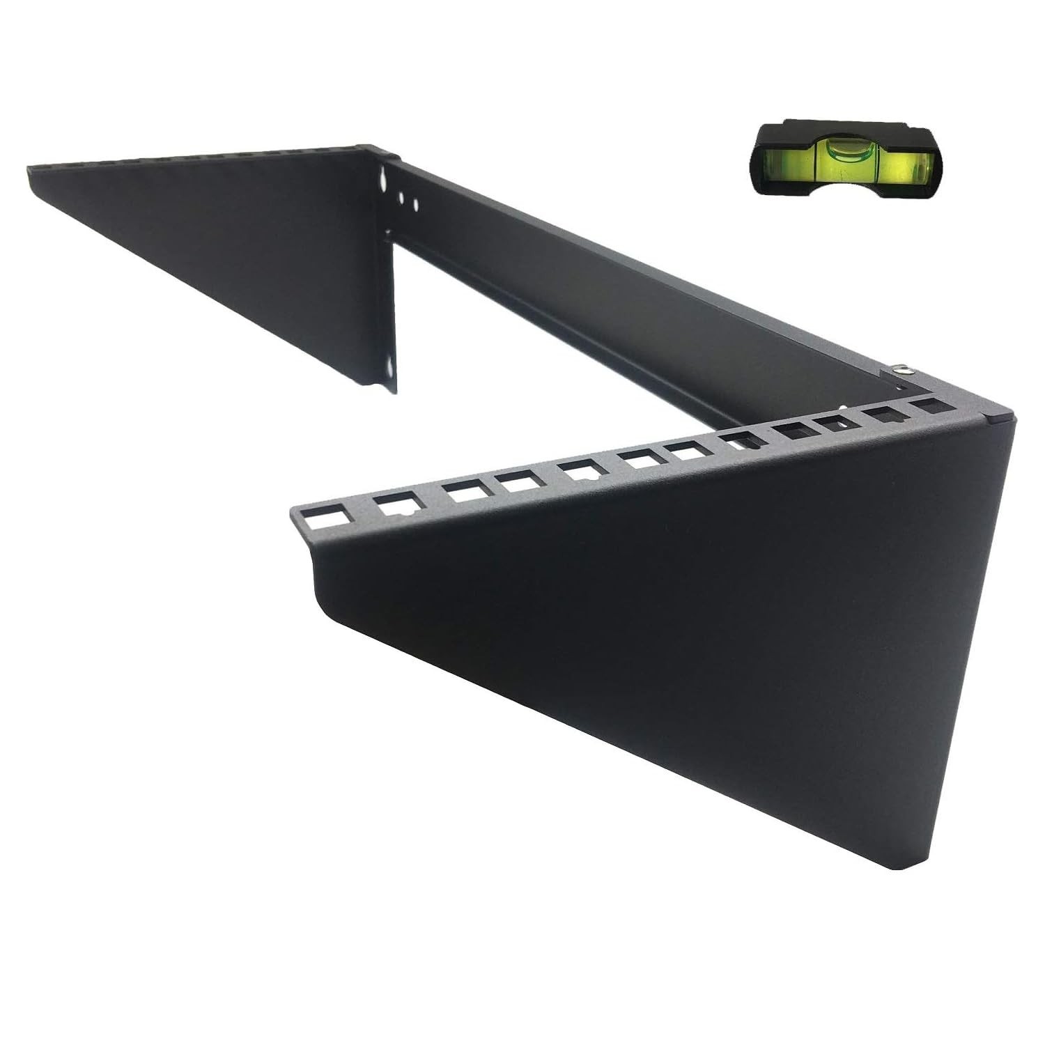JINGCHENGMEI 19 Inch 4U Heavy Duty Vertical Wall Mountable Rack and 125 lb Wa...